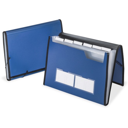 PROFESSIONAL EXPANDING ORGANIZER, 7 SECTIONS, LETTER SIZE, BLUE