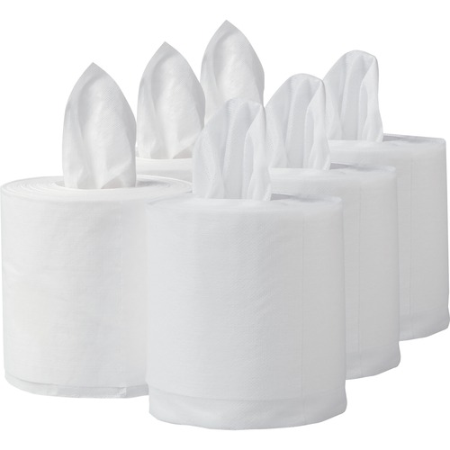 Wipers For Bleach Disinfectants Sanitizers, 12 X 12 1/2, 90/roll, 6 Rolls/Carton