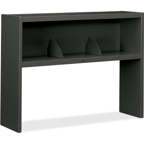 38000 Series Stack On Open Shelf Hutch, 48w X 13 1/2d X 34 3/4h, Charcoal