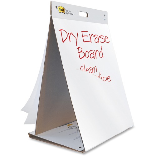 Dry Erase Tabletop Easel Unruled Pad, 20 X 23, White, 20 Sheets