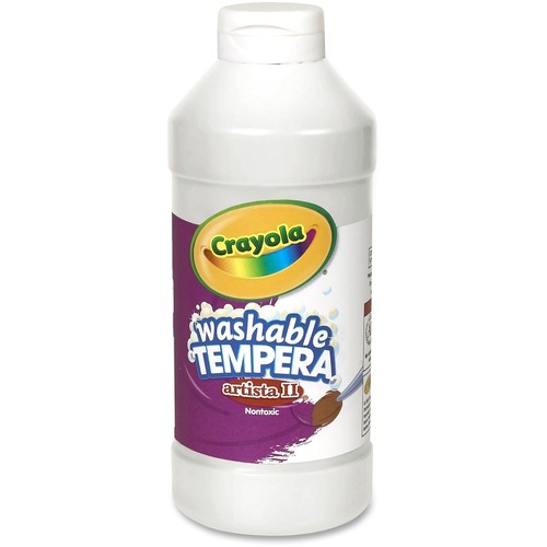 Artista Ii Washable Tempera Paint, White, 16 Oz