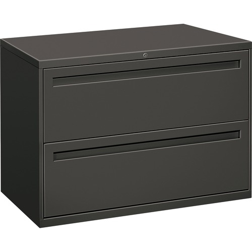 700 Series Two-Drawer Lateral File, 42w X 19-1/4d, Charcoal