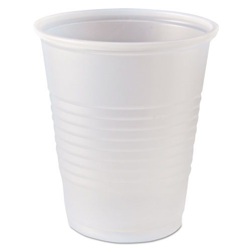 Rk Ribbed Cold Drink Cups, 5 Oz, Clear, 2500/carton