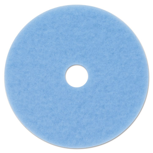 HI-PERFORMANCE BURNISH PAD 3050, 19" DIAMETER, SKY BLUE, 5/CARTON