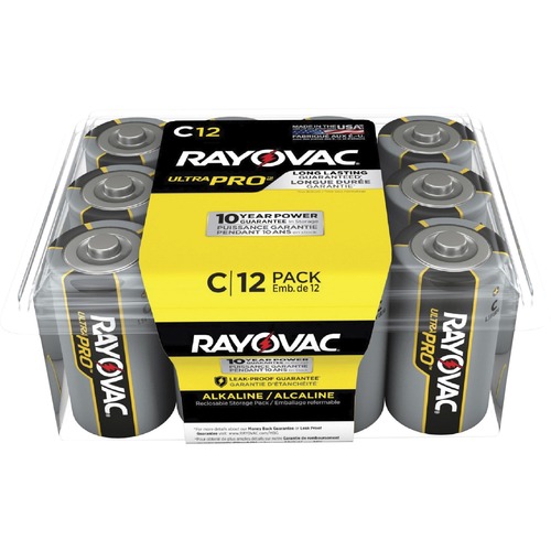 Rayovac Corporation  Alkaline Batteries, C Ultra Pro, 96/CT, BK/SR