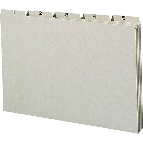 Recycled Top Tab File Guides, Daily, 1/5 Tab, Pressboard, Legal, 31/set