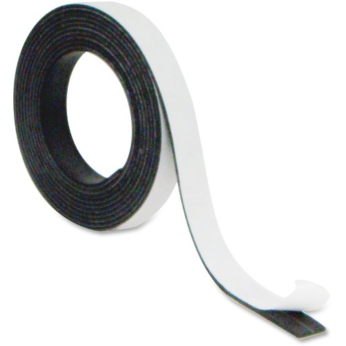 Magnetic Adhesive Tape Roll, Black, 1/2" X 7 Ft.