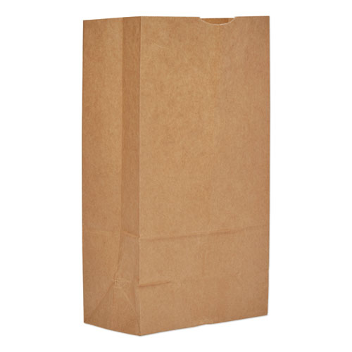 GROCERY PAPER BAGS, 57 LBS CAPACITY, #12, 7.06"W X 4.5"D X 13.75"H, KRAFT, 500 BAGS