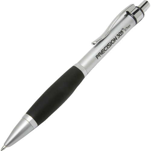 7520015654873 SKILCRAFT PRECISION 305 METAL BARREL MECHANICAL PENCIL, 0.7 MM, BLACK LEAD, SILVER BARREL, 6/PACK