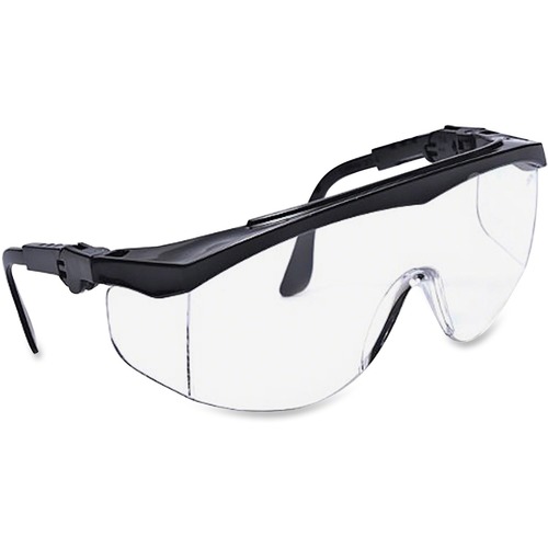 MCR Safety  Protective Glasses, Adjustable, 5 Positions, 12/BX, BK/CL