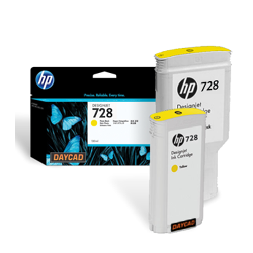Hewlett-Packard  HP Ink Cartridge, 130ml, HP 728, Yellow
