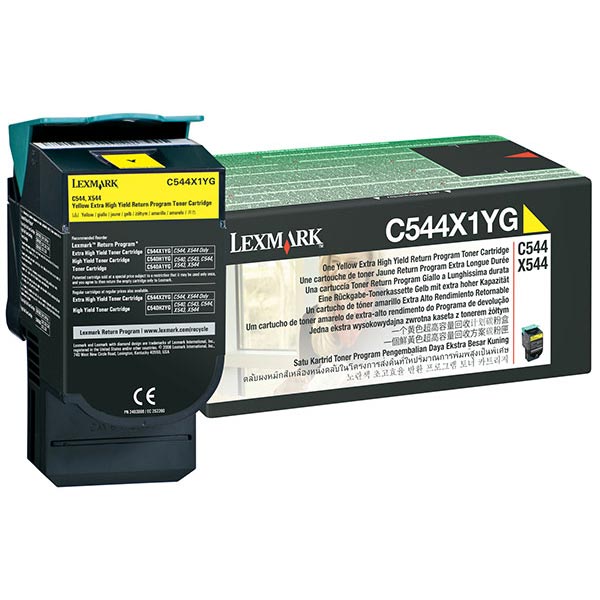 Lexmark C544X4YG Yellow OEM Extra High Yield Toner