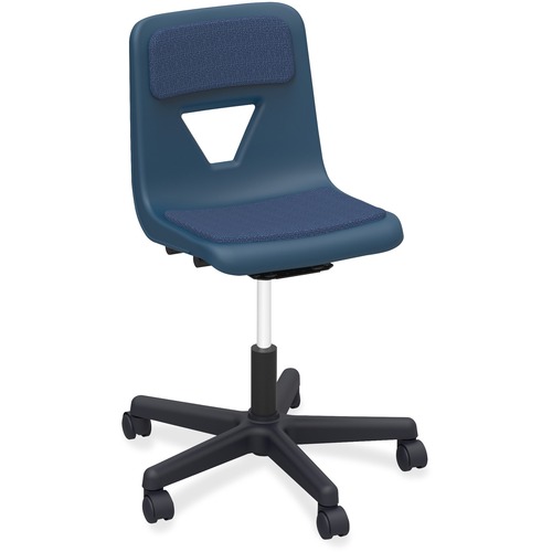 Task Chair, Height-Adjustable, 25"x25"x32-1/2", Navy