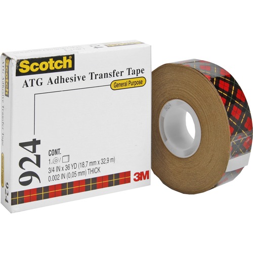 Adhesive Transfer Tape Roll, 3/4" Wide X 36yds