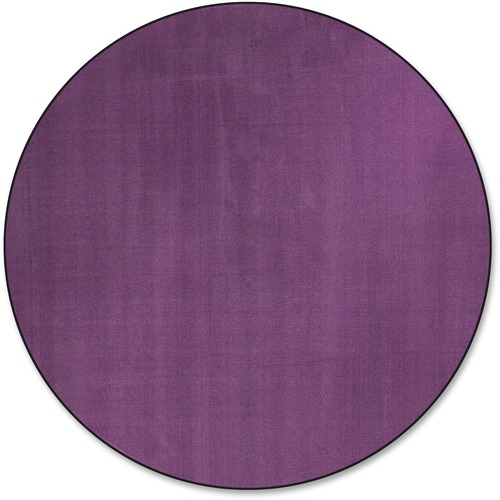 Traditional Rug, Solids, 6' Round, Purple