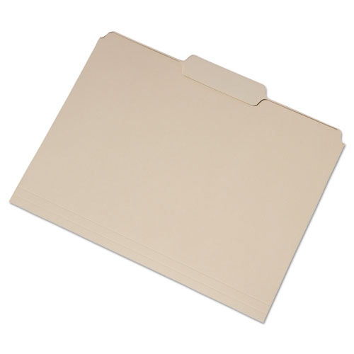 7530016458096, SINGLE TAB FILE FOLDER, 1/3 CUT, 2ND POS, LETTER, MANILA, 100/BOX