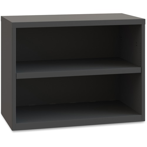 Lateral Credenza, 2 Open Shelves, 36"x18-5/8"x22", Charcoal