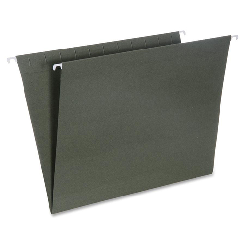 7530013649497, HANGING FILE FOLDER, LETTER SIZE, 1/3 TAB CUT, GREEN, 25/BOX