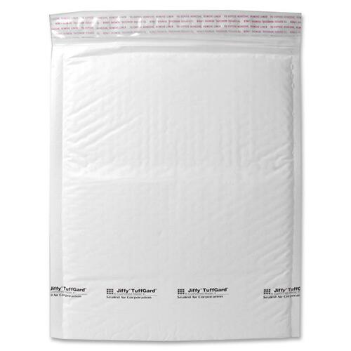 Jiffy Tuffgard Self Seal Cushioned Mailer, #6, 12 1/2 X 19, White, 25/carton