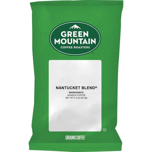 Green Mountain  Ground Coffee Packs, Nantucket Blend, 2.2oz, 50/CT, Green