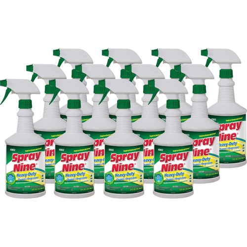 ITW Permatex Inc  Cleaner/Disinfectant Spray, Multipurpose, 32oz, 12/CT, CL