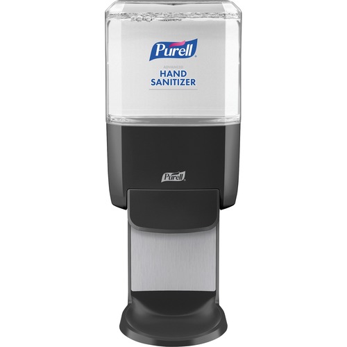 PUSH-STYLE HAND SANITIZER DISPENSER, 1,200 ML, 5.25" X 8.56" X 12.13", GRAPHITE