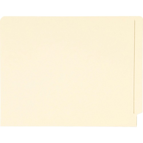 END TAB FILE FOLDER W/PRODUCT PROTECTION, LETTER, 11PT MANILA, 100/BOX