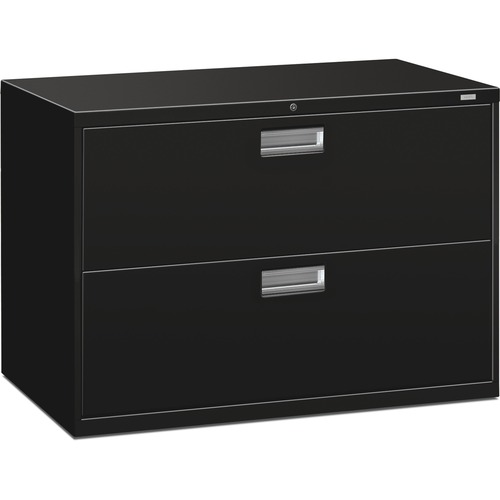 600 Series Two-Drawer Lateral File, 42w X 19-1/4d, Black