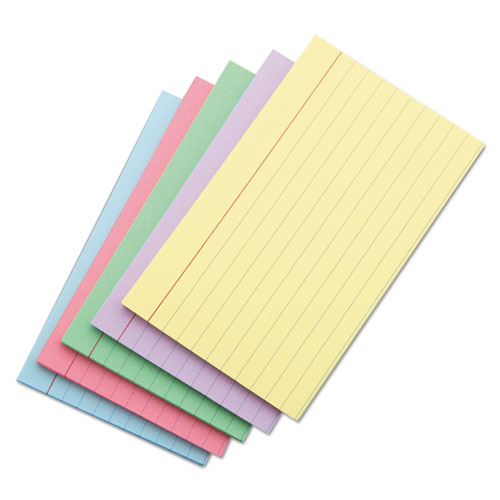 Index Cards, 4 X 6, Blue/salmon/green/cherry/canary, 100/pack