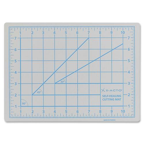 Self-Healing Cutting Mat, Nonslip Bottom, 1" Grid, 12 X 18, Gray