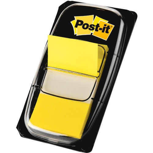 Marking Page Flags In Dispensers, Yellow, 12 50-Flag Dispensers/box