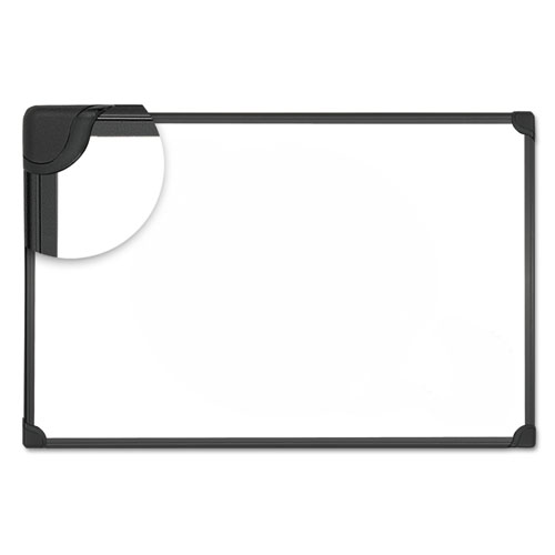 Design Series Magnetic Steel Dry Erase Board, 36 X 24, White, Black Frame