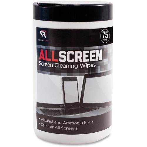 Allscreen Screen Cleaning Wipes, 6" X 6", White, 75/tub