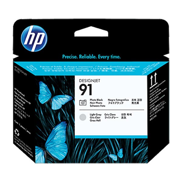 Hewlett-Packard  HP 91 Printhead Cartridge, Photo Black/Light Gray