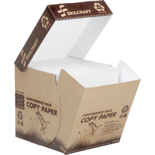 7530016110277, RECYCLED COPY PAPER, 8 1/2 X 11, 2500 REAMLESS SHEETS/BOX