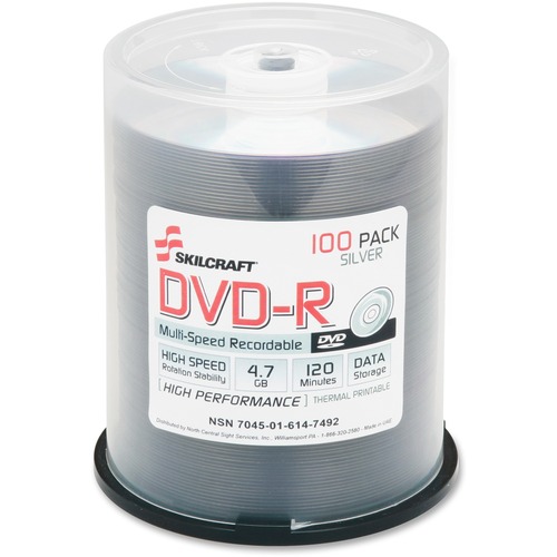 7045016147492, DVD-R RECORDABLE DISC, 4.7GB/120MIN, 16X, SPINDLE