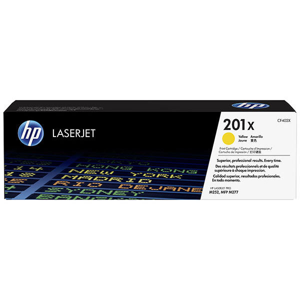 Hewlett-Packard  Toner Cartridge, HP 201X, 2300 Page Yield, Yellow