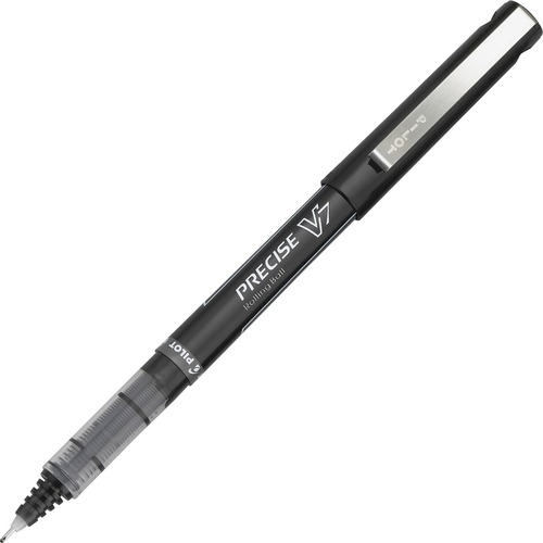 Precise V7 Roller Ball Stick Pen, Precision Point, Black Ink, .7mm, Dozen
