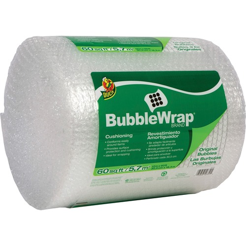 Bubblewrap Packaging, 12"x60', Clear