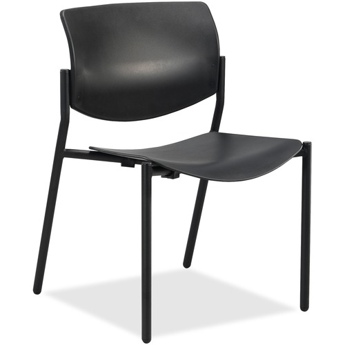 Stacking Chairs, No Arms, 21-1/2"x25"x33", 2/CT, Black