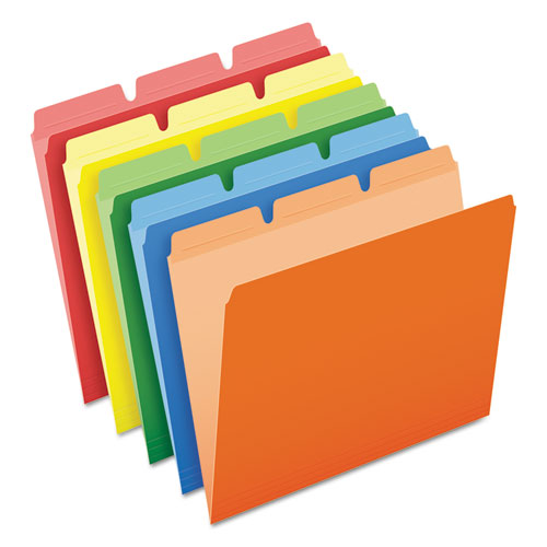 Ready-Tab File Folders, 1/3 Cut Top Tab, Letter, Assorted Colors, 50/pack