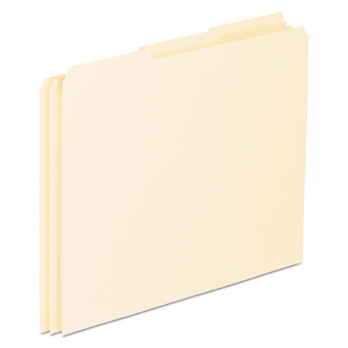 Top Tab File Guides, Blank, 1/3 Tab, 18 Point Manila, Letter, 100/box