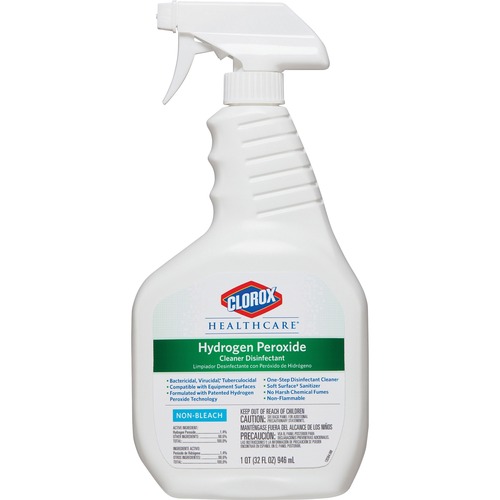 Clorox Company  Disinfecting Cleaner, Hydrogen Peroxide, 32 oz, 9/CT, WE/GN