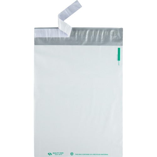 Redi Strip Poly Mailer, 10 X 13, White, 100/box