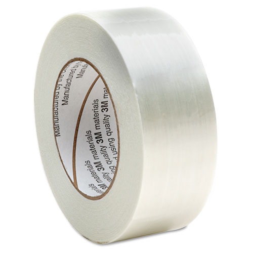 FILAMENT/STRAPPING TAPE, MEETS ASTM TYPE II, 48MM X 55M High-performance, glass filament reinforced tape features superior tensile strength. Ideal for bundling, unitizing, reinforcing and shipping jobs. Inside core diameter is 3". Tape meets American Society of Testing and Materials (ASTM) D5330/D 5