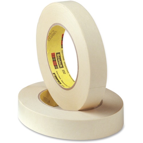 HIGH-PERFORMANCE MASKING TAPE 232, 3" CORE, 24 MM X 55 M, TAN