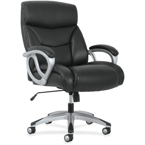3-FORTY-ONE BIG AND TALL CHAIR, SUPPORTS UP TO 400 LBS., BLACK SEAT/BLACK BACK, ALUMINUM BASE