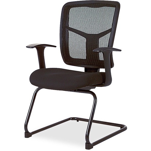 Guest Chair,Mesh Back,Fabric Mesh Seat,27"x27-1/2"x41",Black