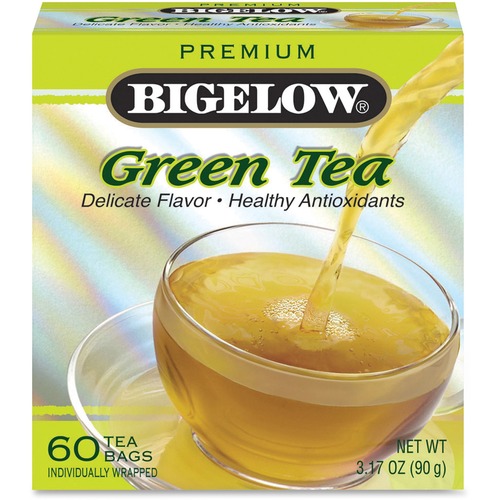 Bigelow  Premium Green Tea, 60/BX, 3.17oz, Multi