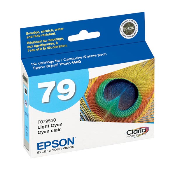 Epson T079520 (Epson 79) Light Cyan OEM Inkjet Cartridge